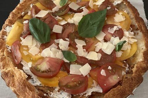 Cliquez pour zoomer ! Tarte feuilletée fromage frais et tomates Thermomix par HeleneD75