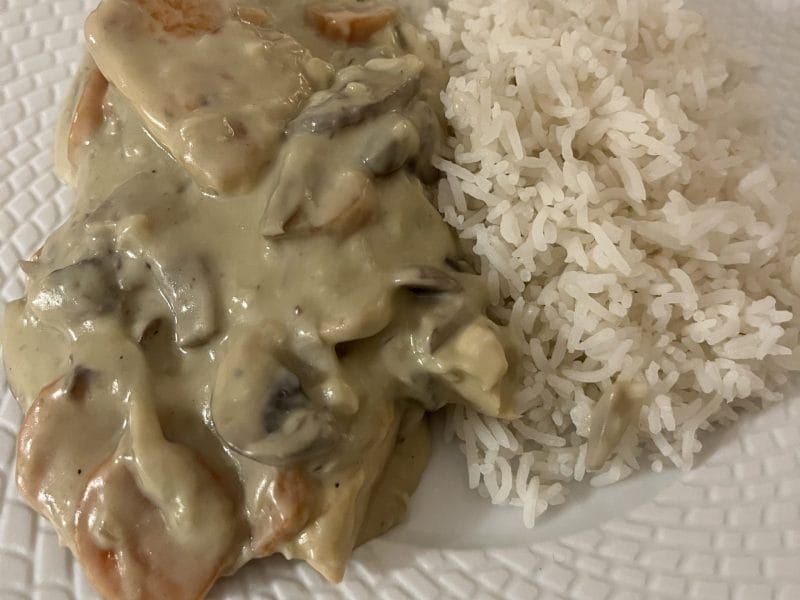 Cliquez pour zoomer ! Blanquette de dinde au bleu d’auvergne Thermomix par HeleneD75