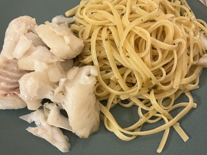 Cliquez pour zoomer ! Spaghetti à l’ail et à l’huile d’olive Thermomix par HeleneD75