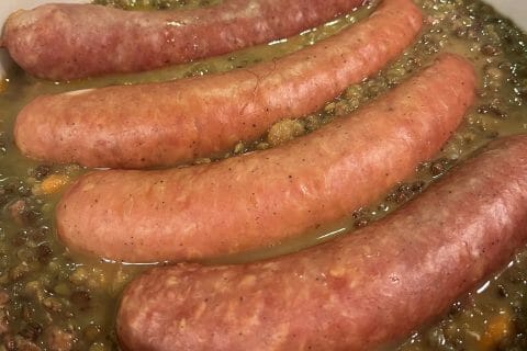 Cliquez pour zoomer ! Lentilles et ses saucisses Thermomix par HeleneD75