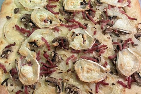 Cliquez pour zoomer ! Fougasse chèvre et lardons Thermomix par HeleneD75