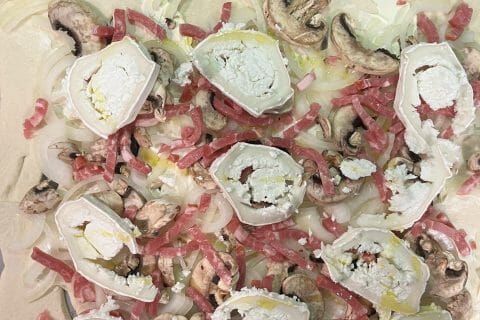 Cliquez pour zoomer ! Fougasse chèvre et lardons Thermomix par HeleneD75