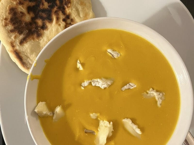 Cliquez pour zoomer ! Crème de potiron et carottes au lait de coco Thermomix par HeleneD75