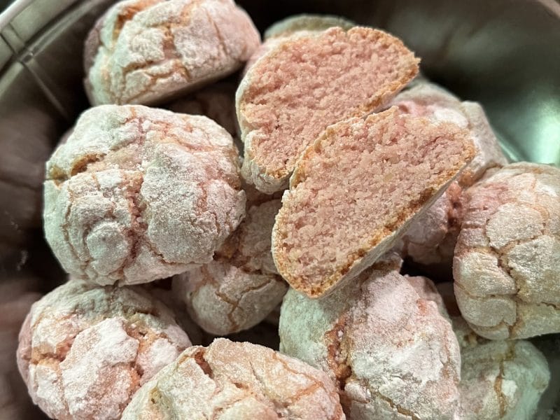 Cliquez pour zoomer ! Craquelés aux biscuits roses de Reims Thermomix par HeleneD75
