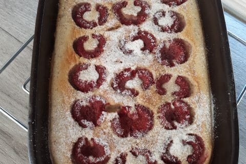 Cliquez pour zoomer ! Clafoutis aux framboises au Thermomix