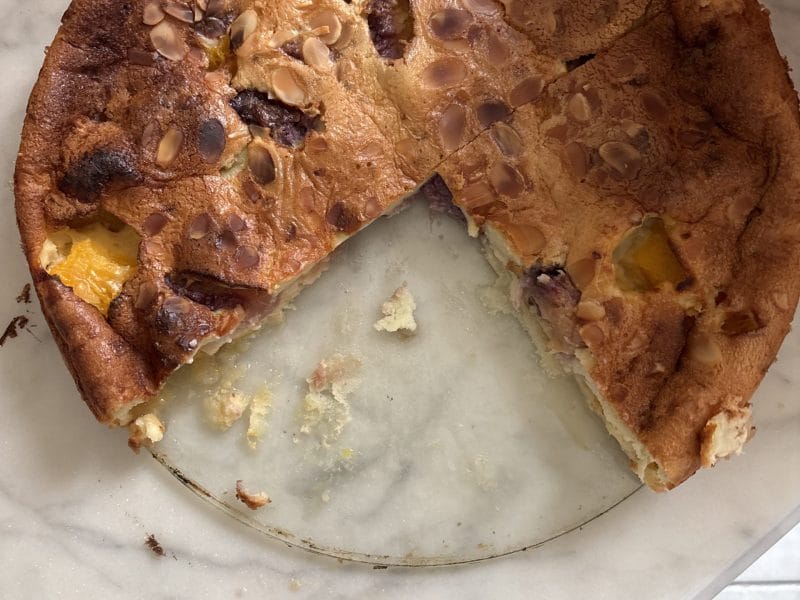 Cliquez pour zoomer ! Clafoutis aux pêches Thermomix par gkm60