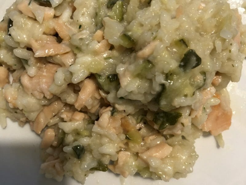 Cliquez pour zoomer ! Risotto courgettes saumon Thermomix par gkm60