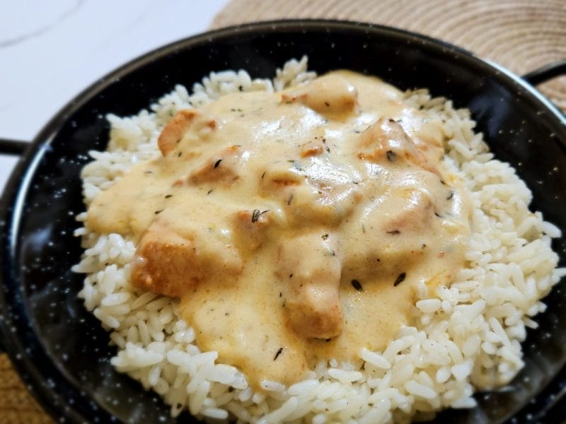 Cliquez pour zoomer ! Poulet sauce crémeuse au citron Thermomix par Aida_1
