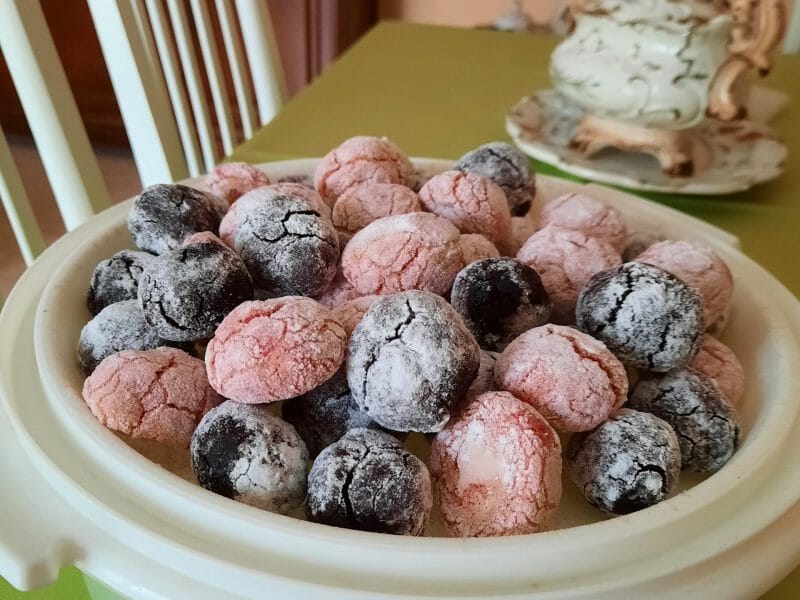 Cliquez pour zoomer ! Craquelés aux biscuits roses de Reims Thermomix par Poutous d'Auvergne