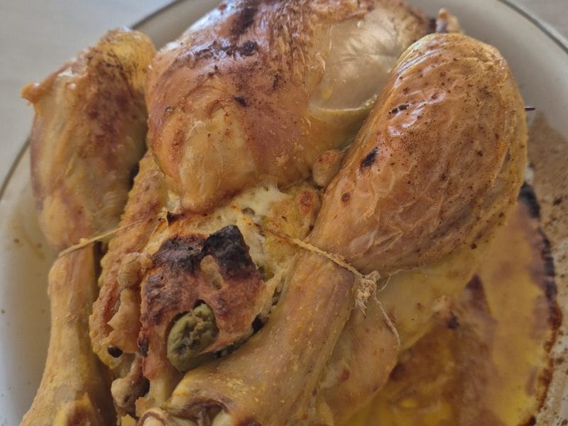 Cliquez pour zoomer ! Poulet farci ail et olives vertes Thermomix par Audrey66