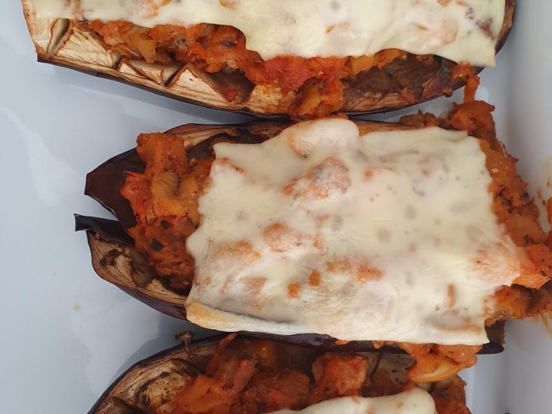 Cliquez pour zoomer ! Aubergines farcies au thon Thermomix par Audrey66