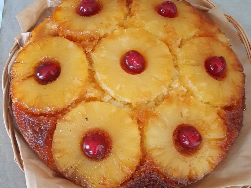 Cliquez pour zoomer ! Gâteau renversé à l’ananas Thermomix par Audrey66