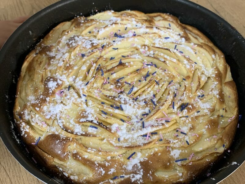 Cliquez pour zoomer ! Gâteau aux pommes et mascarpone Thermomix par Sonia.anot