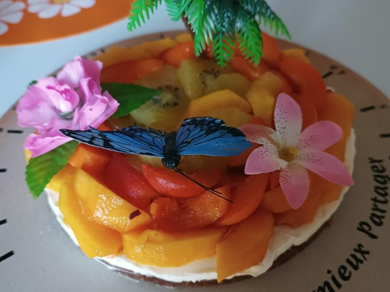 Cliquez pour zoomer ! Tarte aux fraises sans cuisson Thermomix par Nodre41