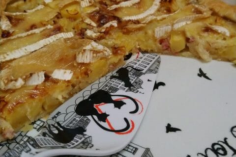 Cliquez pour zoomer ! Tarte au camembert, pommes et lardons Thermomix par Nodre41