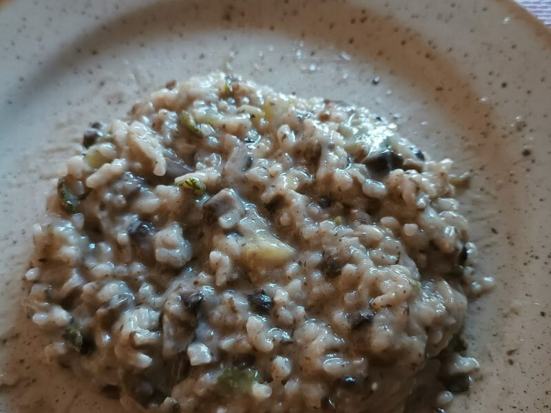 Cliquez pour zoomer ! Risotto champignons et courgettes Thermomix par Nodre41