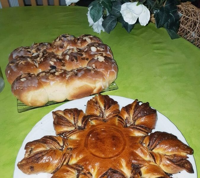 Cliquez pour zoomer ! Brioche étoilée au Nutella Thermomix par Melody_68