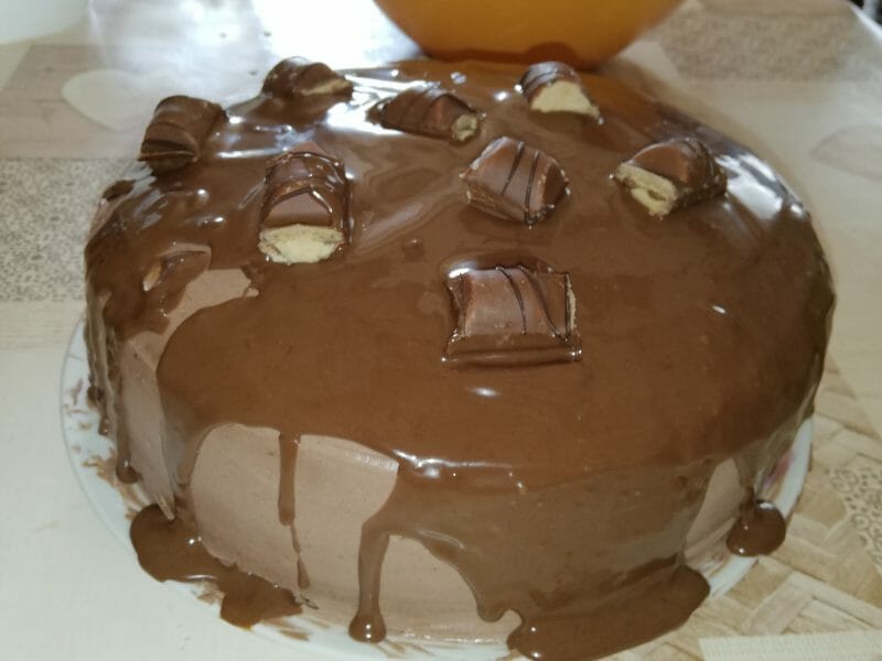 Cliquez pour zoomer ! Layer cake Kinder Bueno Thermomix par Loulounala