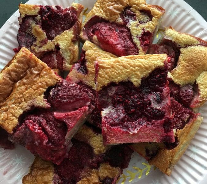 Cliquez pour zoomer ! Clafoutis aux framboises Thermomix par Ghitaa