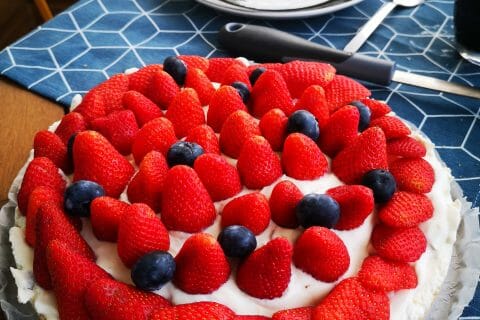 Cliquez pour zoomer ! Tarte aux fraises sans cuisson Thermomix par amande-b