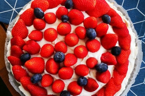 Cliquez pour zoomer ! Tarte aux fraises sans cuisson Thermomix par amande-b