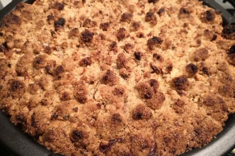 Cliquez pour zoomer ! Tarte aux pommes façon crumble au Thermomix