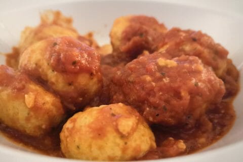Cliquez pour zoomer ! Boulettes de ricotta sauce tomate au Thermomix