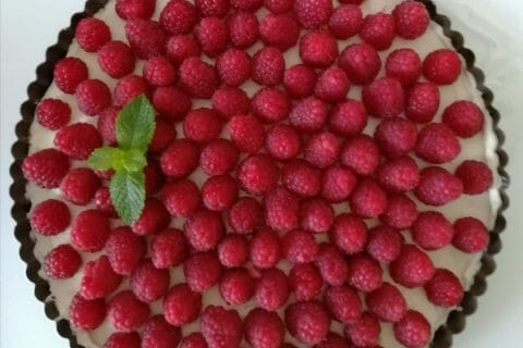 Cliquez pour zoomer ! Tarte aux fraises sans cuisson au Thermomix