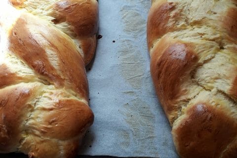 Cliquez pour zoomer ! Brioche tressée à la mie filante au Thermomix