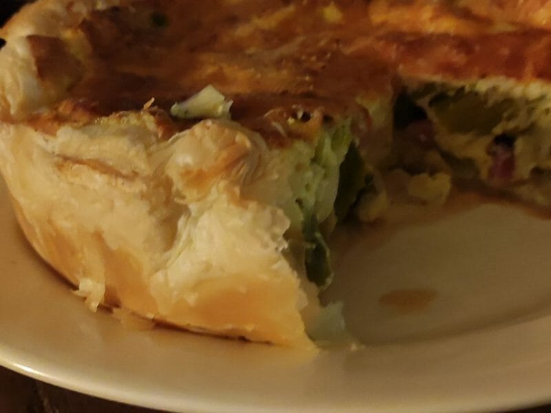 Cliquez pour zoomer ! Gâteau poireaux, lardons et fromage Thermomix par Wandack