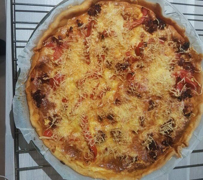 Cliquez pour zoomer ! Quiche poivrons et chorizo Thermomix par ShakiSab