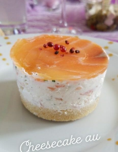 Cliquez pour zoomer ! Cheesecake au saumon sans cuisson Thermomix par Lili-Orely