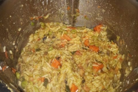 Cliquez pour zoomer ! Riz safrané aux petits légumes au Thermomix