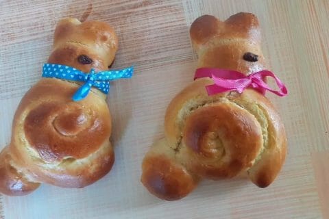 Cliquez pour zoomer ! Brioches lapin de Pâques au Thermomix