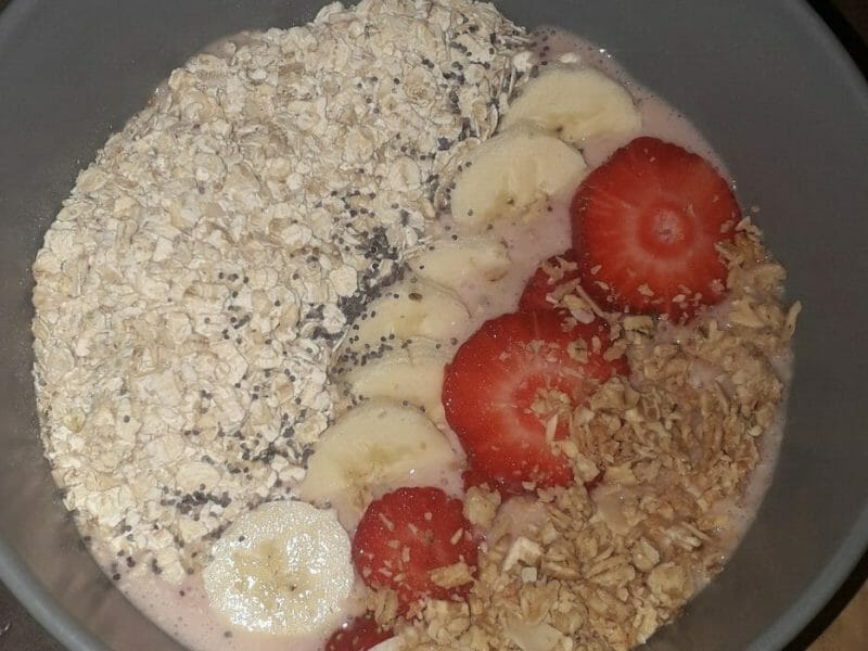 Cliquez pour zoomer ! Smoothie bowl framboise, mangue, banane Thermomix par bb21