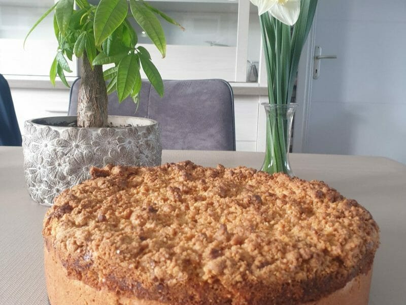 Cliquez pour zoomer ! Tarte aux pommes façon crumble Thermomix par Emilie59400