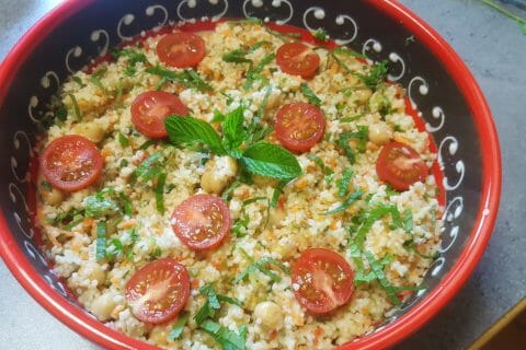 Cliquez pour zoomer ! Salade de couscous façon taboulé au Thermomix