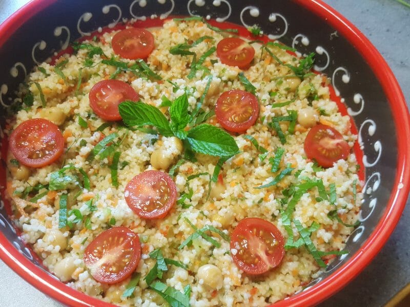 Cliquez pour zoomer ! Salade de couscous façon taboulé Thermomix par Nicolette