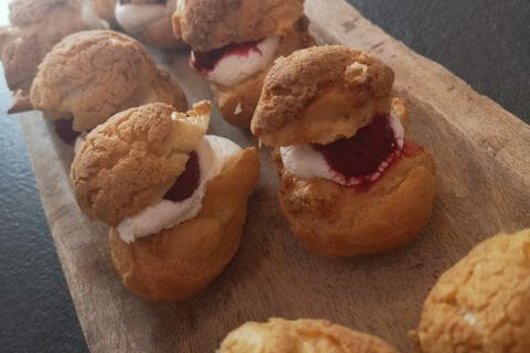 Cliquez pour zoomer ! Choux craquelin fraises chantilly Thermomix par Natalia-m-s