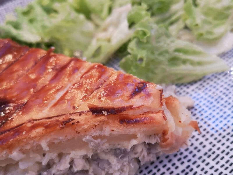 Cliquez pour zoomer ! Tourte au poulet et aux champignons Thermomix par Natalia-m-s