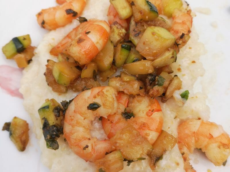 Risotto courgettes et crevettes au Thermomix - Cookomix