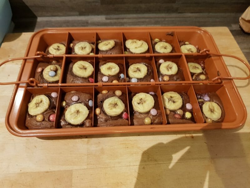 Cliquez pour zoomer ! Brownie fondant choco-banane Thermomix par Vanouch18