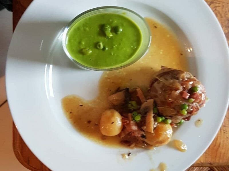 Cliquez pour zoomer ! Crème de petits pois à la mozzarella Thermomix par romuchon