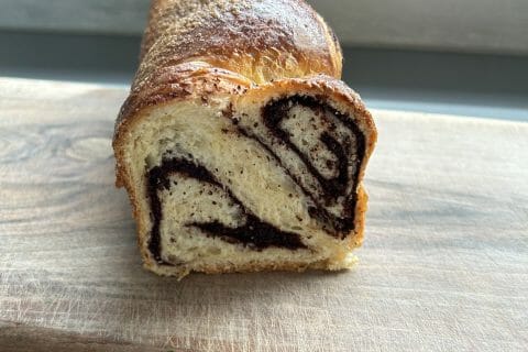 Cliquez pour zoomer ! Cozonac – Brioche roumaine aux noix et chocolat Thermomix par zeboo