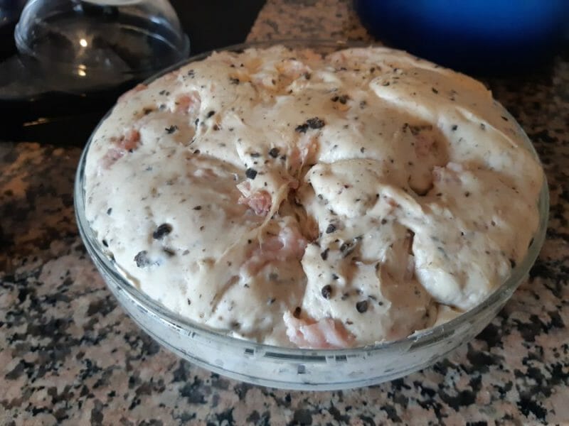 Cliquez pour zoomer ! Fougasse olives et lardons Thermomix par Si