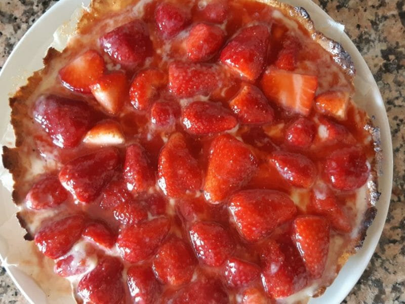 Cliquez pour zoomer ! Tarte aux fraises Thermomix par Si