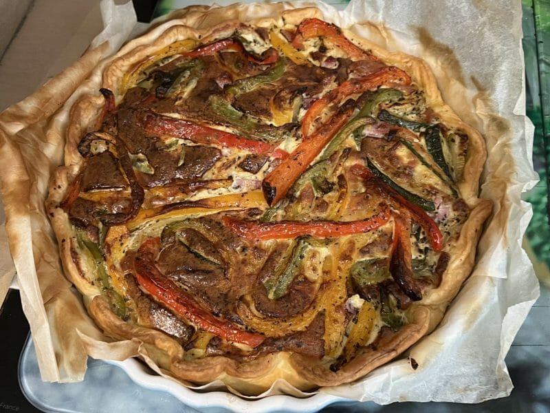 Cliquez pour zoomer ! Quiche poivrons et courgettes Thermomix par karine0884