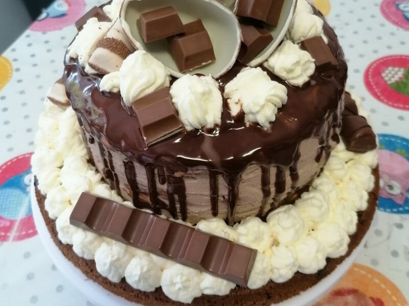 Cliquez pour zoomer ! Layer cake Kinder Bueno Thermomix par Elise_19