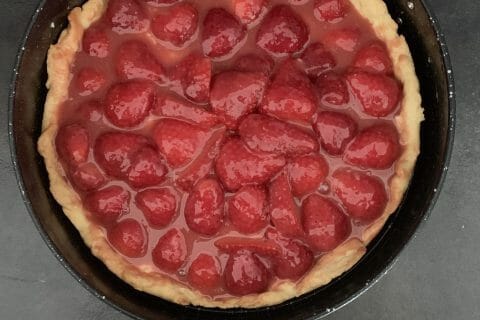 Cliquez pour zoomer ! Tarte aux fraises Thermomix par Déla