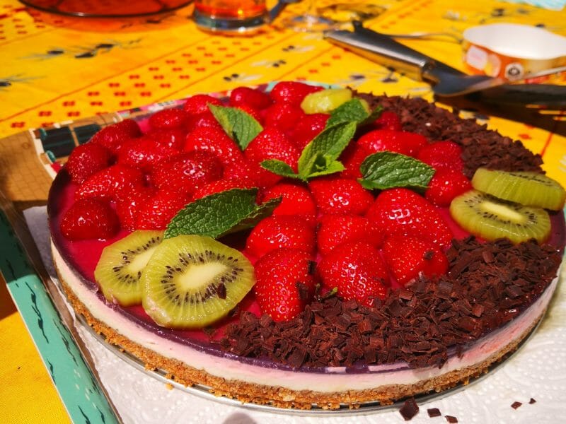 Cliquez pour zoomer ! Tarte aux fraises sans cuisson Thermomix par Ludodrogba13